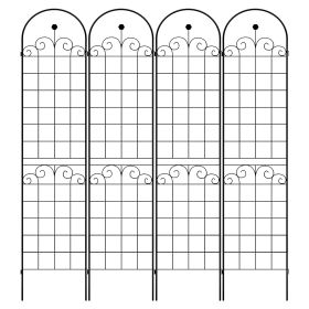 4 Pack Metal Garden Trellis For Climbing Plants Outdoor Netting Trellis