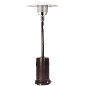 Only Supports Self Pickup-48,000 BTU Outdoor Propane Patio Heater On Wheels, Commercial-Residential, Bronze