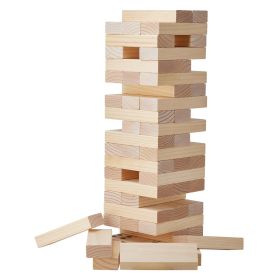Tumbling Timber Toy 60 Blocks Giant Tumble Tower Blocks Game Pine Wood Bag